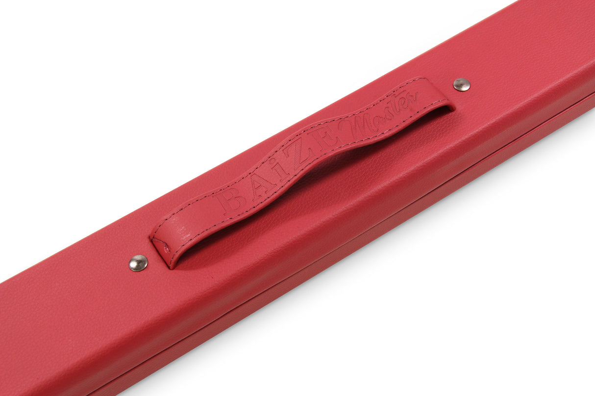 Baize Master 2 Piece Deluxe Snooker Pool Cue Case with Plastic Ends - Coloured Interior