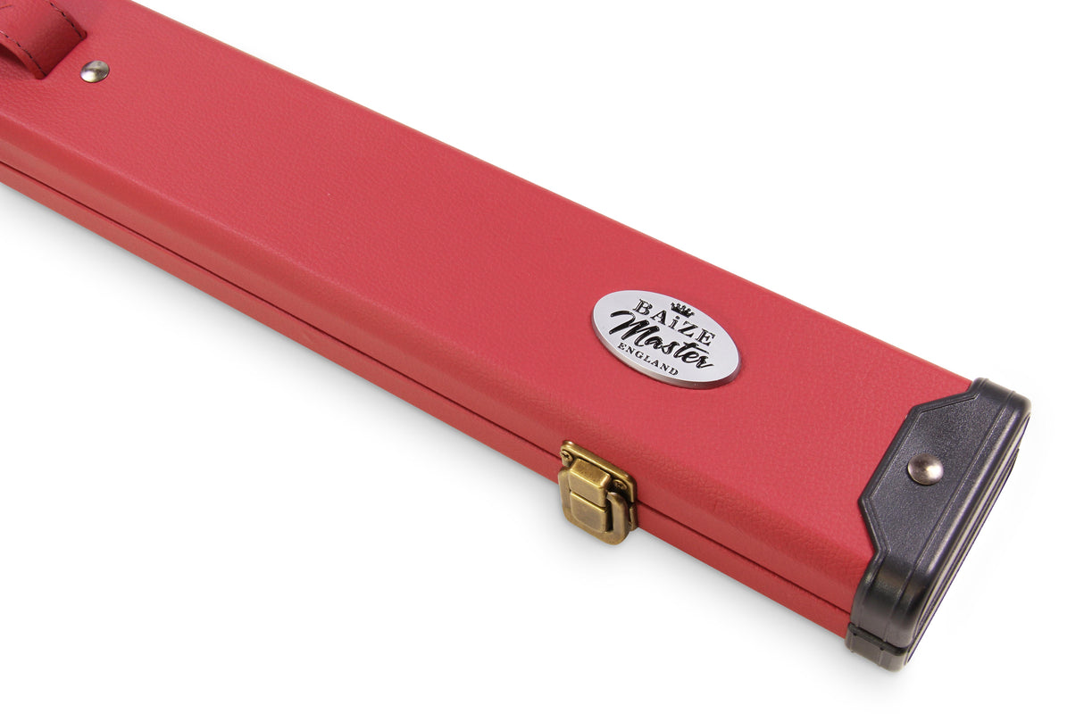 Baize Master 2 Piece Deluxe Snooker Pool Cue Case with Plastic Ends - Coloured Interior