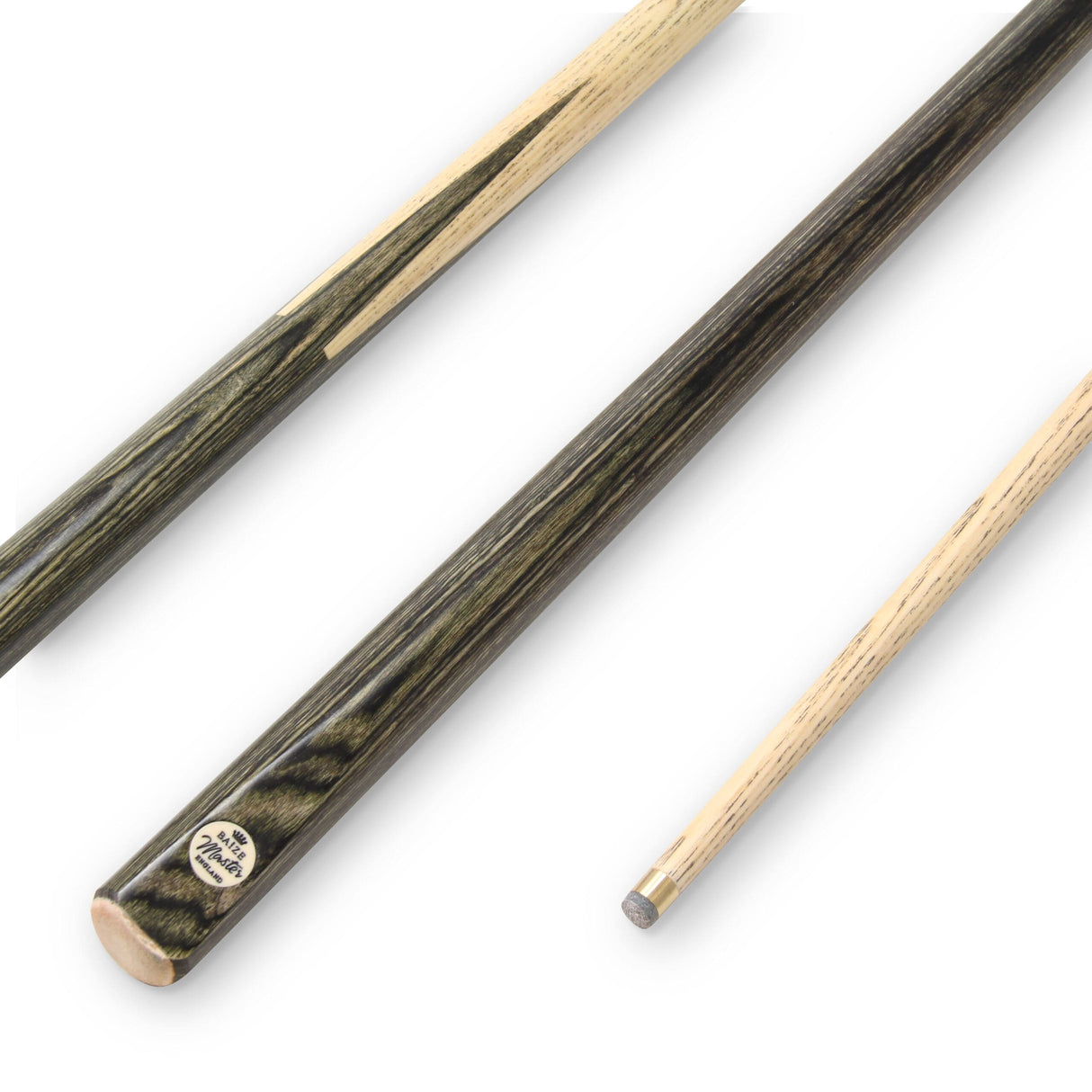 Baize Master 48 Inch 1 Piece Dark Grey Premium House Snooker Pool Cue 9.5mm Tip