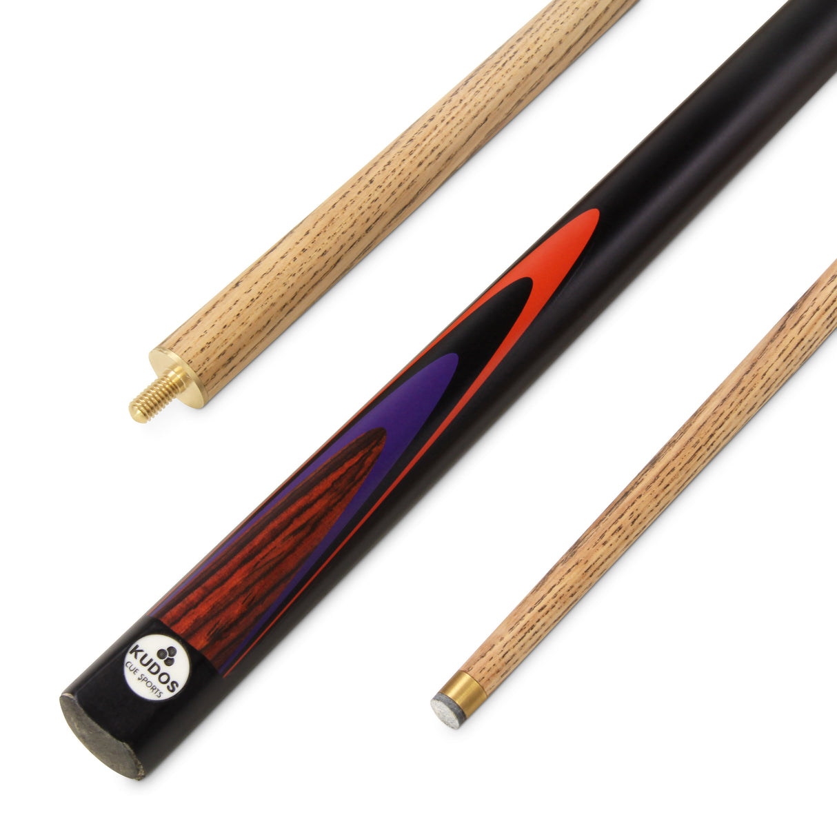 Kudos Classic Range 48 Inch Junior Kids 2 Piece Snooker Pool Cue with 9.5mm Tip