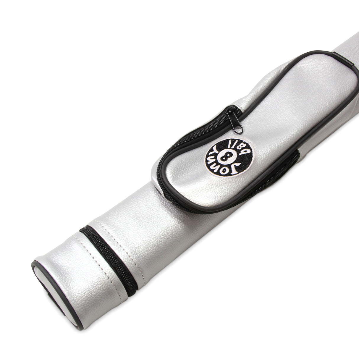 Jonny 8 Ball Two Tone Oval Pool Cue Case - Holds One 2 Piece Cue + Accessories