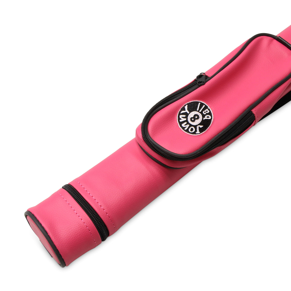 Jonny 8 Ball Two Tone Oval Pool Cue Case - Holds One 2 Piece Cue + Accessories