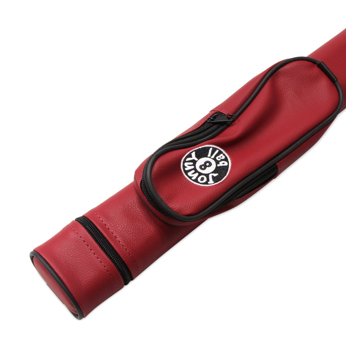 Jonny 8 Ball Two Tone Oval Pool Cue Case - Holds One 2 Piece Cue + Accessories