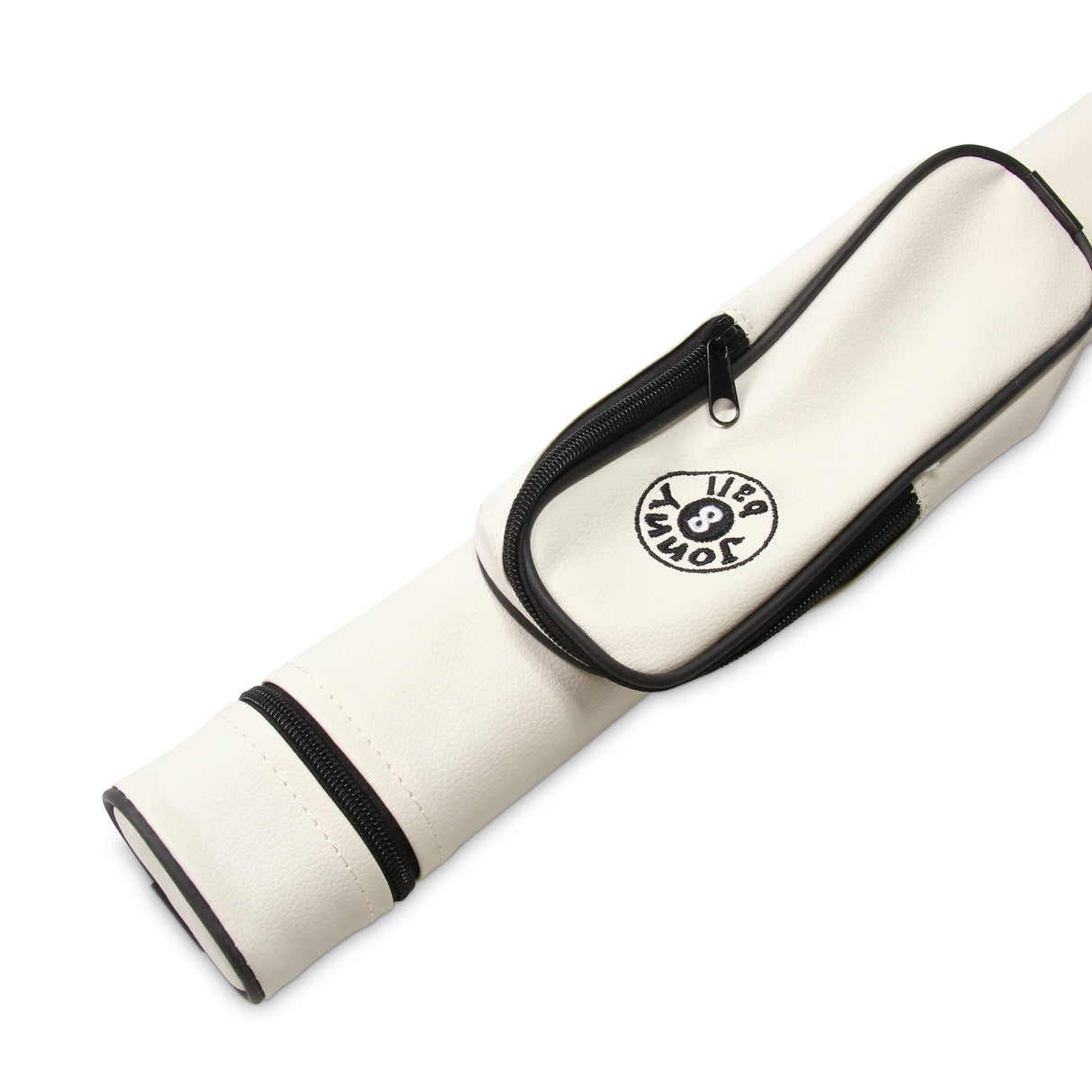 Jonny 8 Ball Two Tone Oval Pool Cue Case - Holds One 2 Piece Cue + Accessories