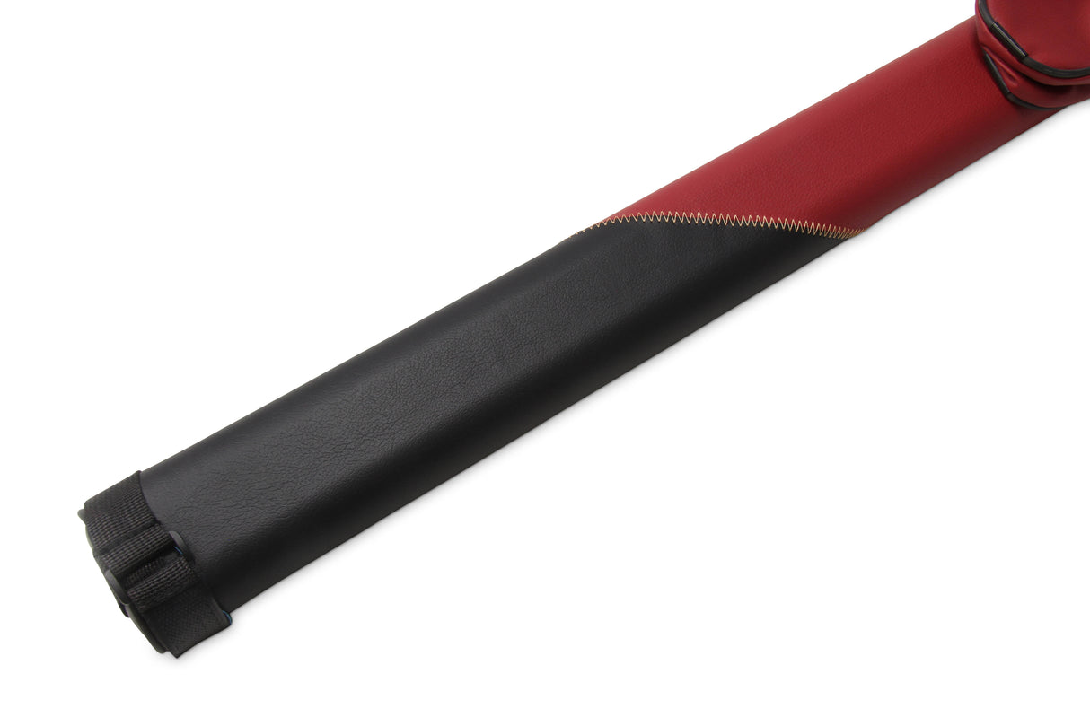 Jonny 8 Ball Two Tone Oval Pool Cue Case - Holds One 2 Piece Cue + Accessories