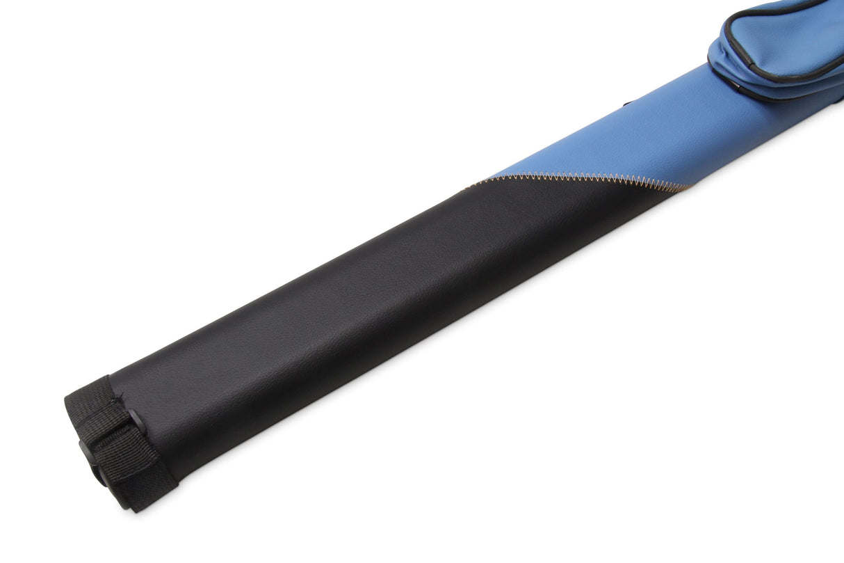 Jonny 8 Ball Two Tone Oval Pool Cue Case - Holds One 2 Piece Cue + Accessories