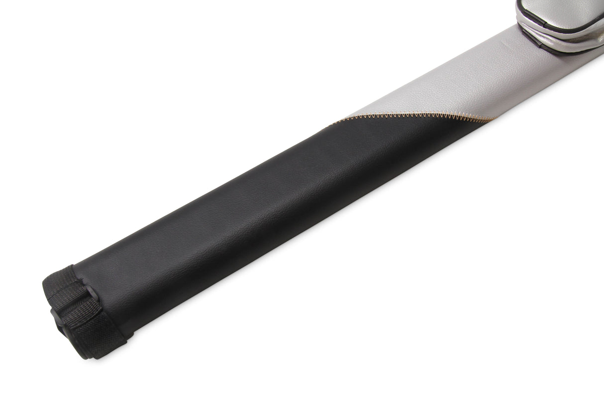 Jonny 8 Ball Two Tone Oval Pool Cue Case - Holds One 2 Piece Cue + Accessories