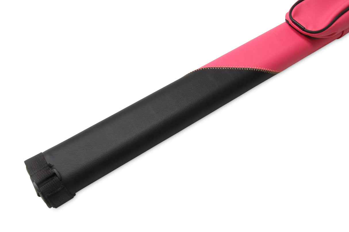 Jonny 8 Ball Two Tone Oval Pool Cue Case - Holds One 2 Piece Cue + Accessories