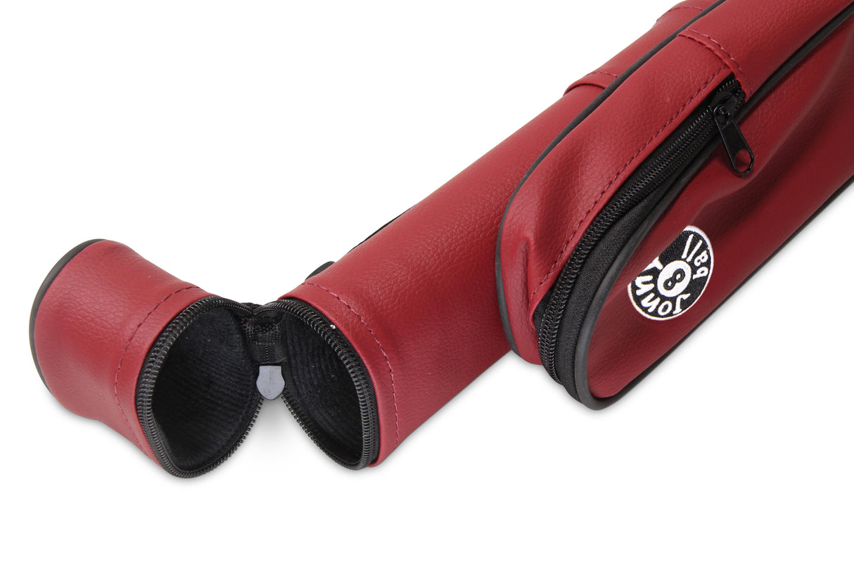 Jonny 8 Ball Two Tone Oval Pool Cue Case - Holds One 2 Piece Cue + Accessories