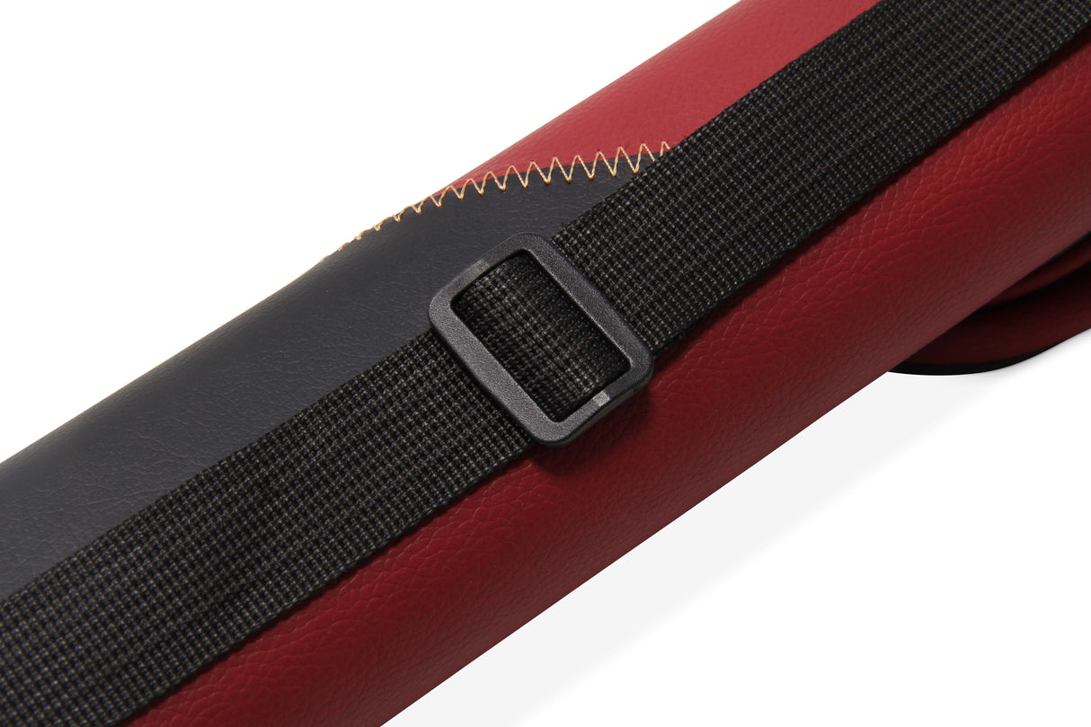 Jonny 8 Ball Two Tone Oval Pool Cue Case - Holds One 2 Piece Cue + Accessories