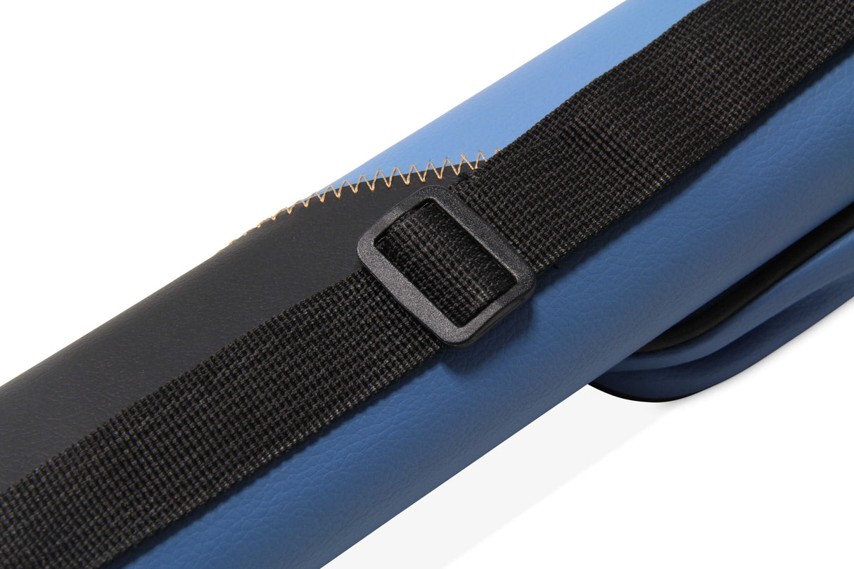 Jonny 8 Ball Two Tone Oval Pool Cue Case - Holds One 2 Piece Cue + Accessories