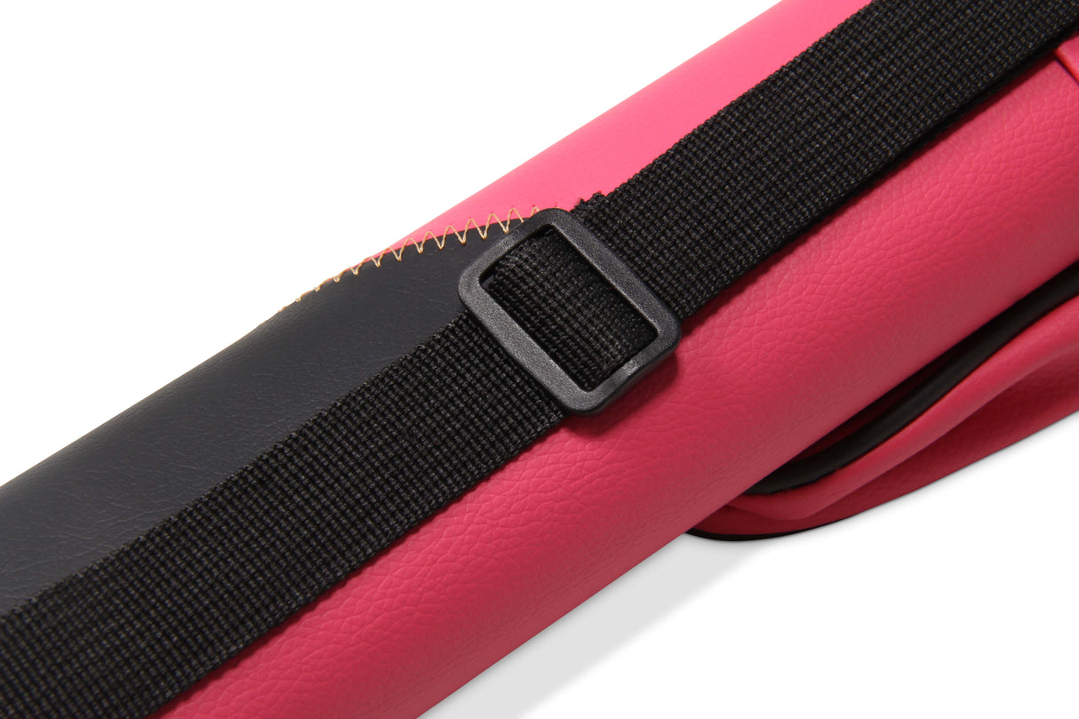 Jonny 8 Ball Two Tone Oval Pool Cue Case - Holds One 2 Piece Cue + Accessories