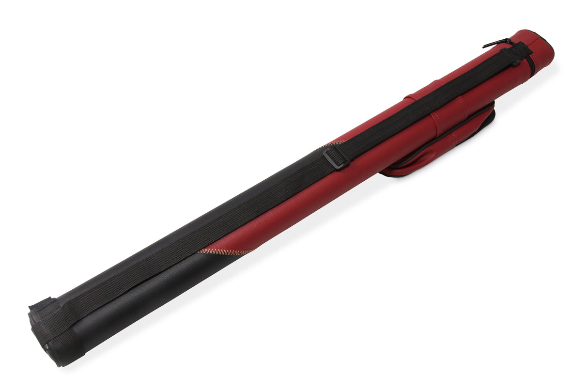 Jonny 8 Ball Two Tone Oval Pool Cue Case - Holds One 2 Piece Cue + Accessories