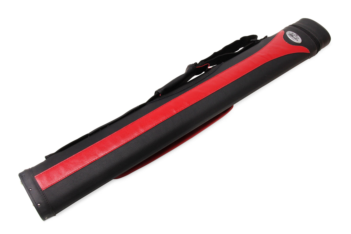 Baize Master STRIPE Oval QUAD Snooker Pool Cue Case - Holds Two 2 Piece Cues