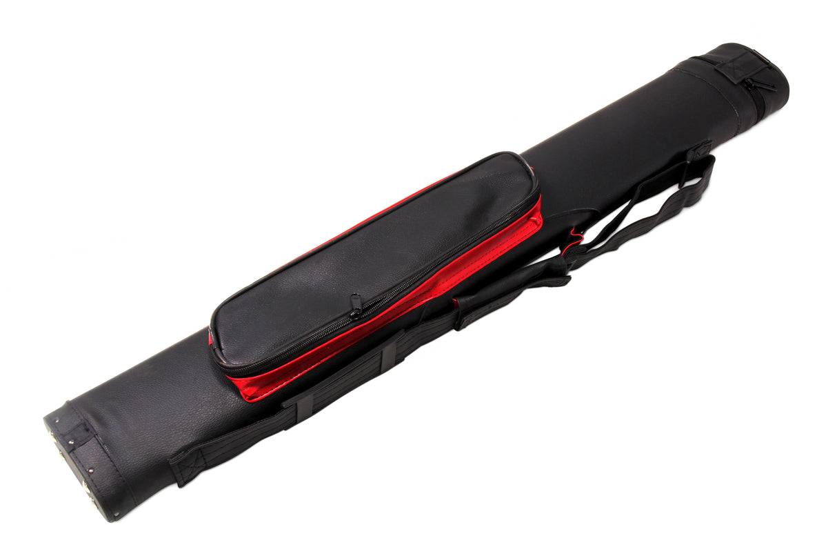 Baize Master STRIPE Oval QUAD Snooker Pool Cue Case - Holds Two 2 Piece Cues