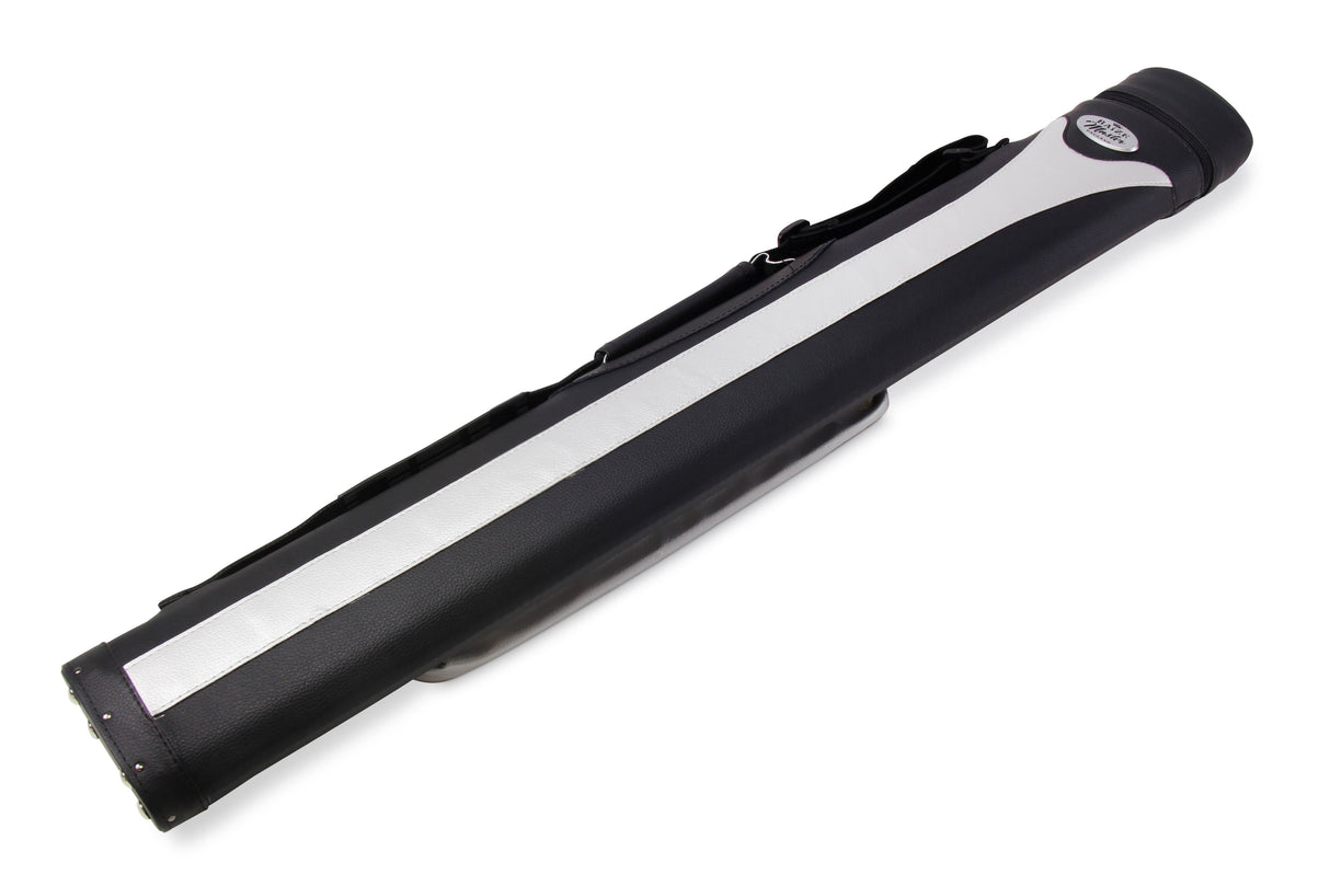 Baize Master STRIPE Oval QUAD Snooker Pool Cue Case - Holds Two 2 Piece Cues