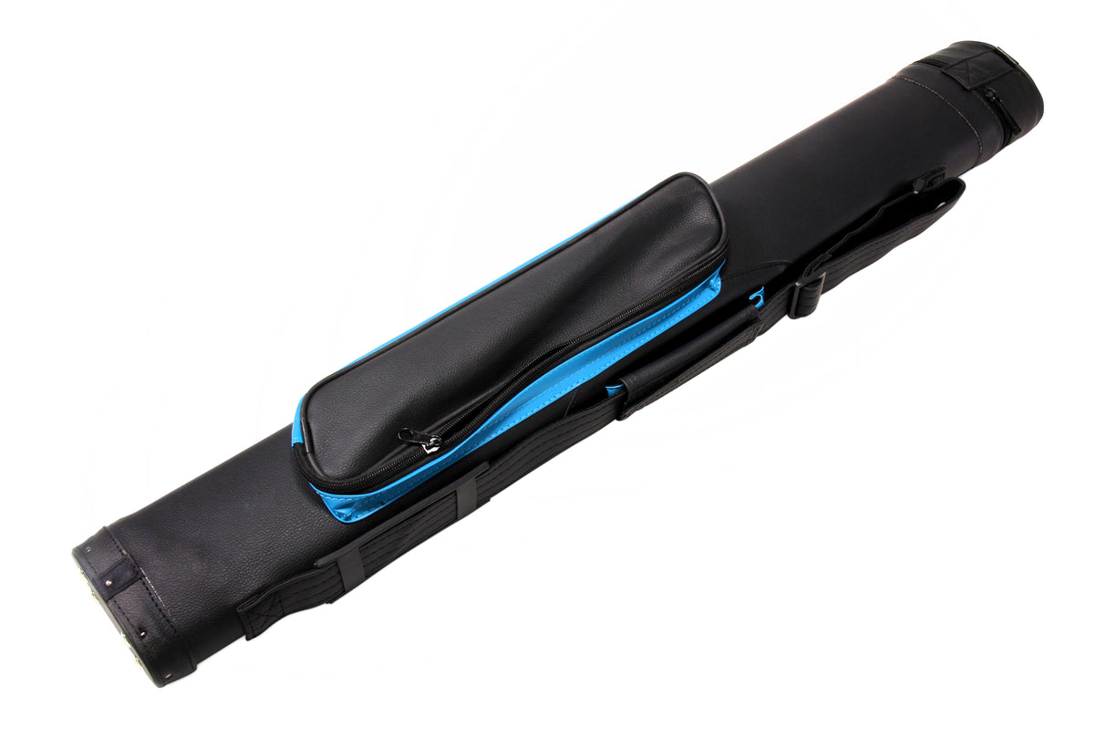 Baize Master STRIPE Oval QUAD Snooker Pool Cue Case - Holds Two 2 Piece Cues