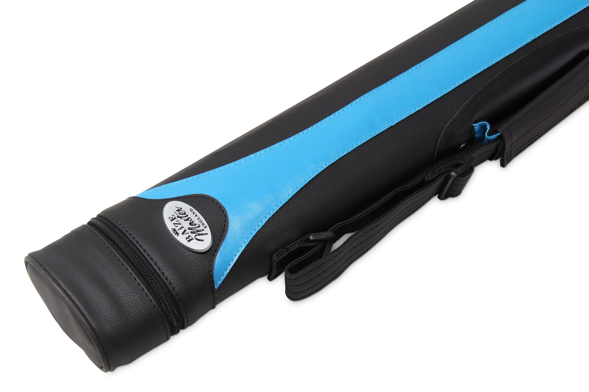Baize Master STRIPE Oval QUAD Snooker Pool Cue Case - Holds Two 2 Piece Cues