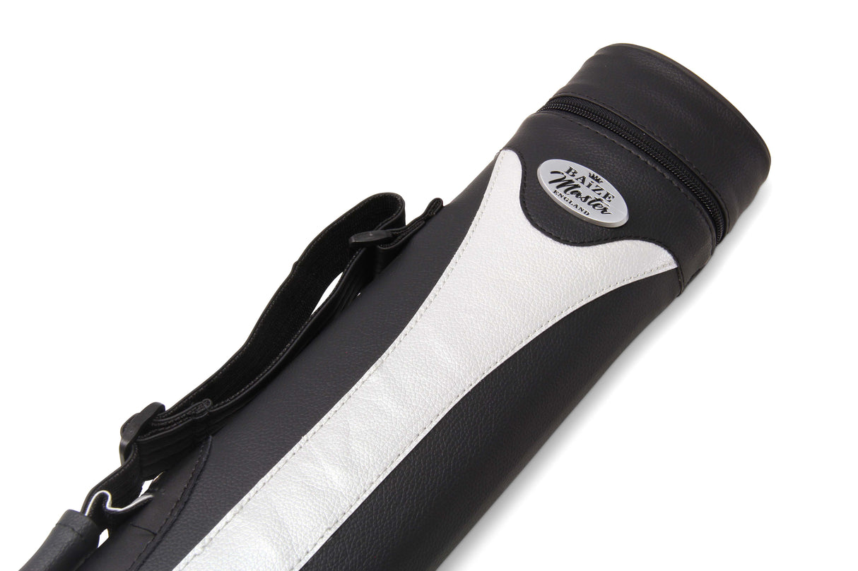 Baize Master STRIPE Oval QUAD Snooker Pool Cue Case - Holds Two 2 Piece Cues