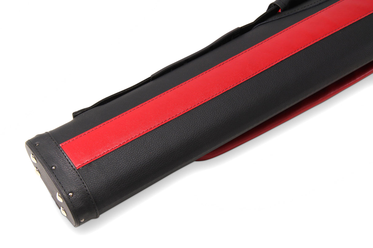 Baize Master STRIPE Oval QUAD Snooker Pool Cue Case - Holds Two 2 Piece Cues