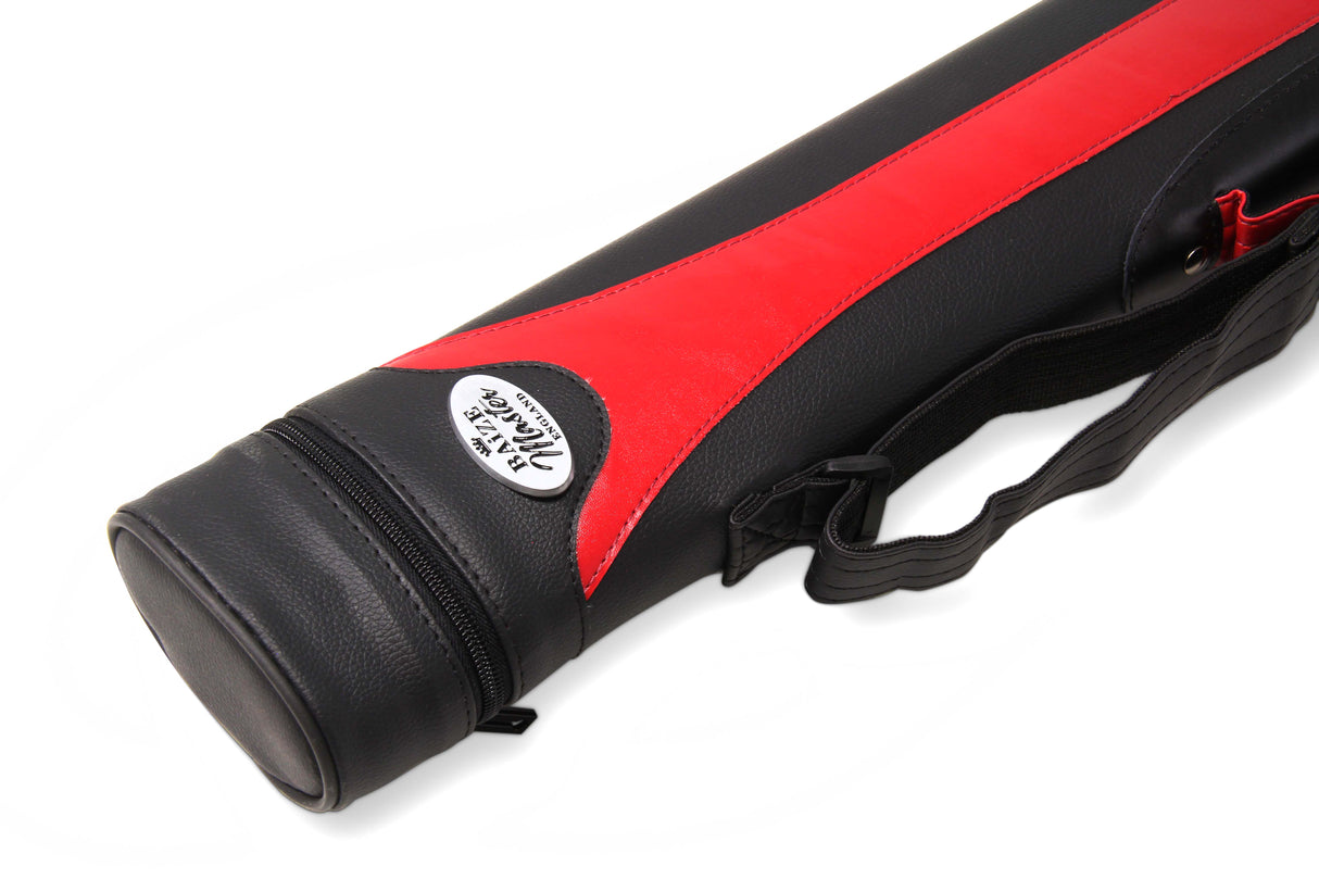 Baize Master STRIPE Oval QUAD Snooker Pool Cue Case - Holds Two 2 Piece Cues