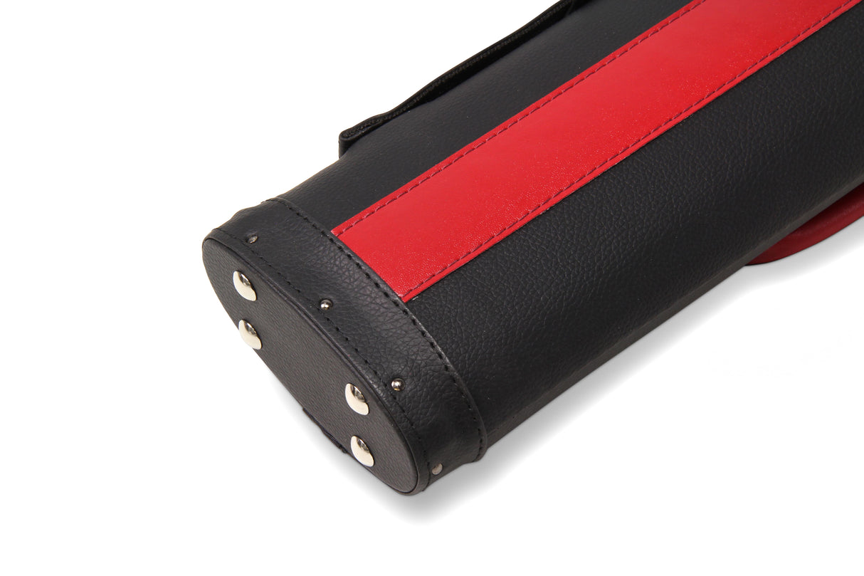 Baize Master STRIPE Oval QUAD Snooker Pool Cue Case - Holds Two 2 Piece Cues