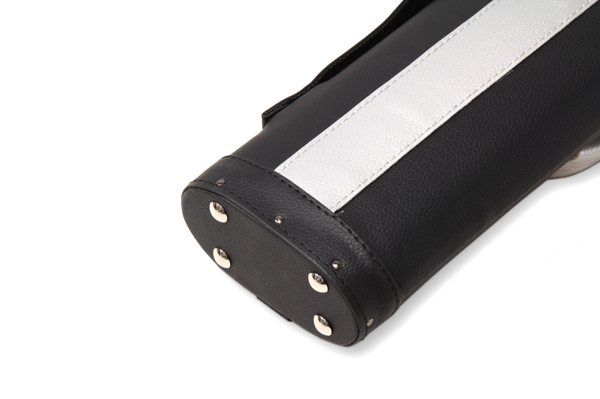Baize Master STRIPE Oval QUAD Snooker Pool Cue Case - Holds Two 2 Piece Cues