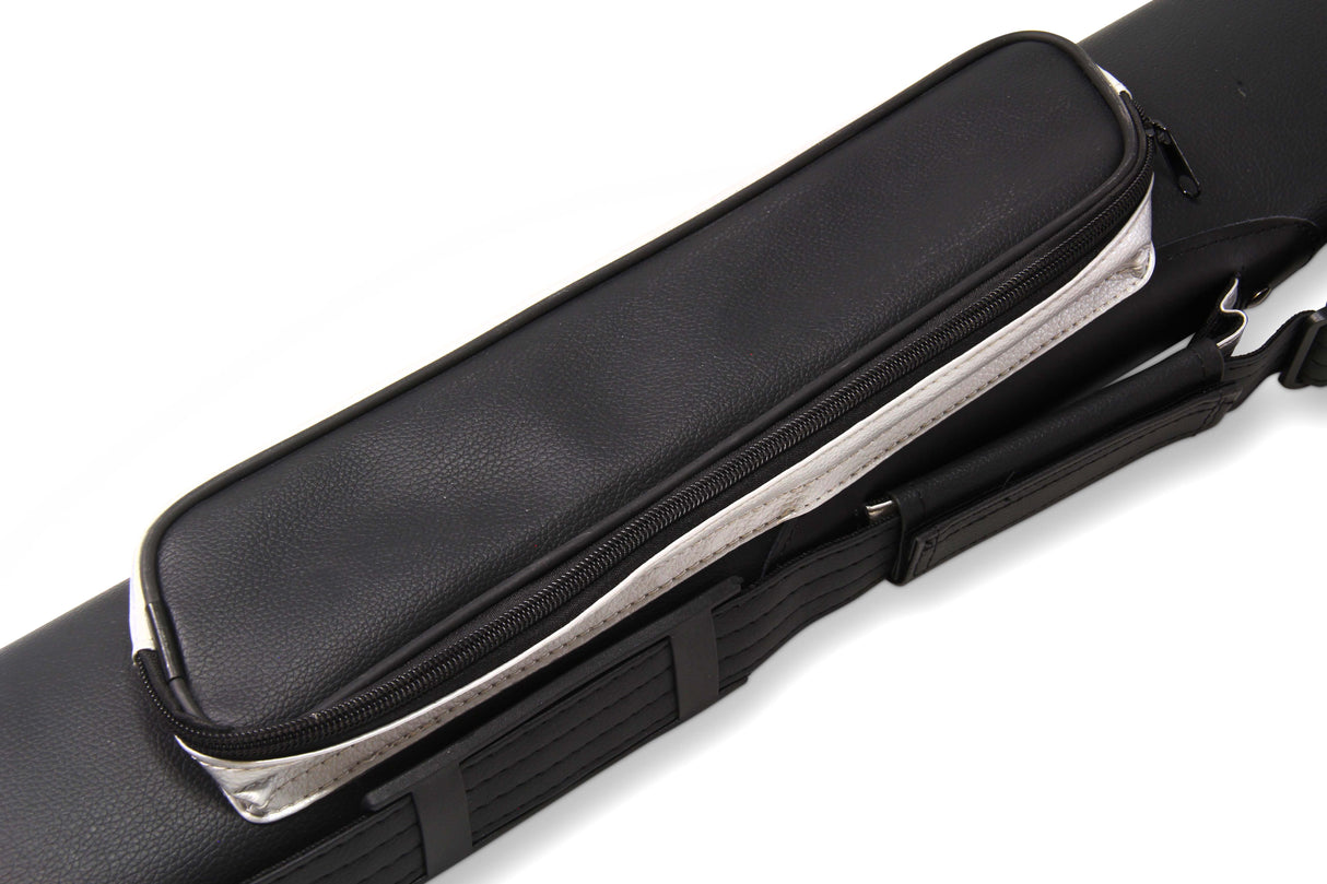 Baize Master STRIPE Oval QUAD Snooker Pool Cue Case - Holds Two 2 Piece Cues
