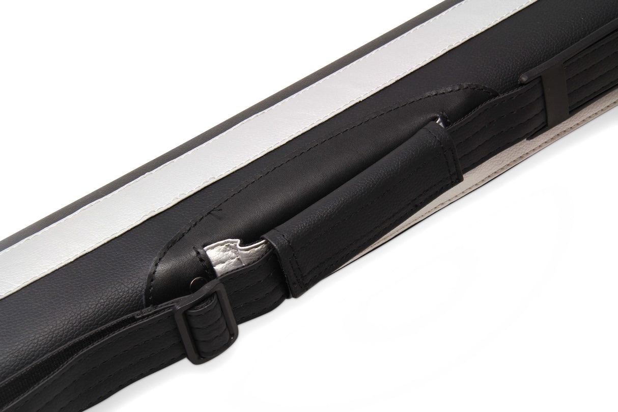 Baize Master STRIPE Oval QUAD Snooker Pool Cue Case - Holds Two 2 Piece Cues