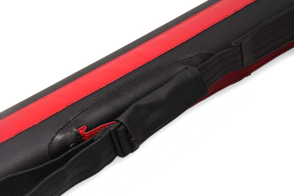 Baize Master STRIPE Oval QUAD Snooker Pool Cue Case - Holds Two 2 Piece Cues