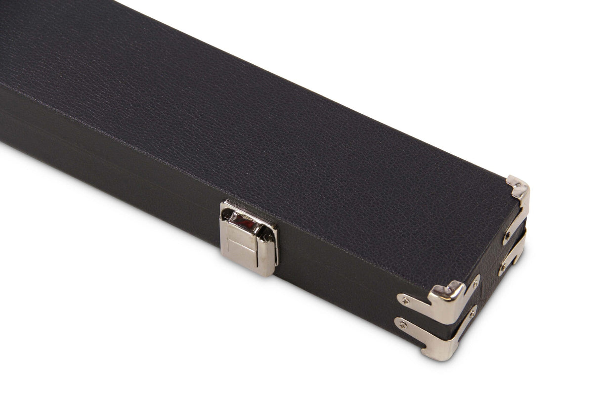 PRO147 Black 3/4 Luxury Foam Lined Snooker Pool Cue Case with Reinforced Corners