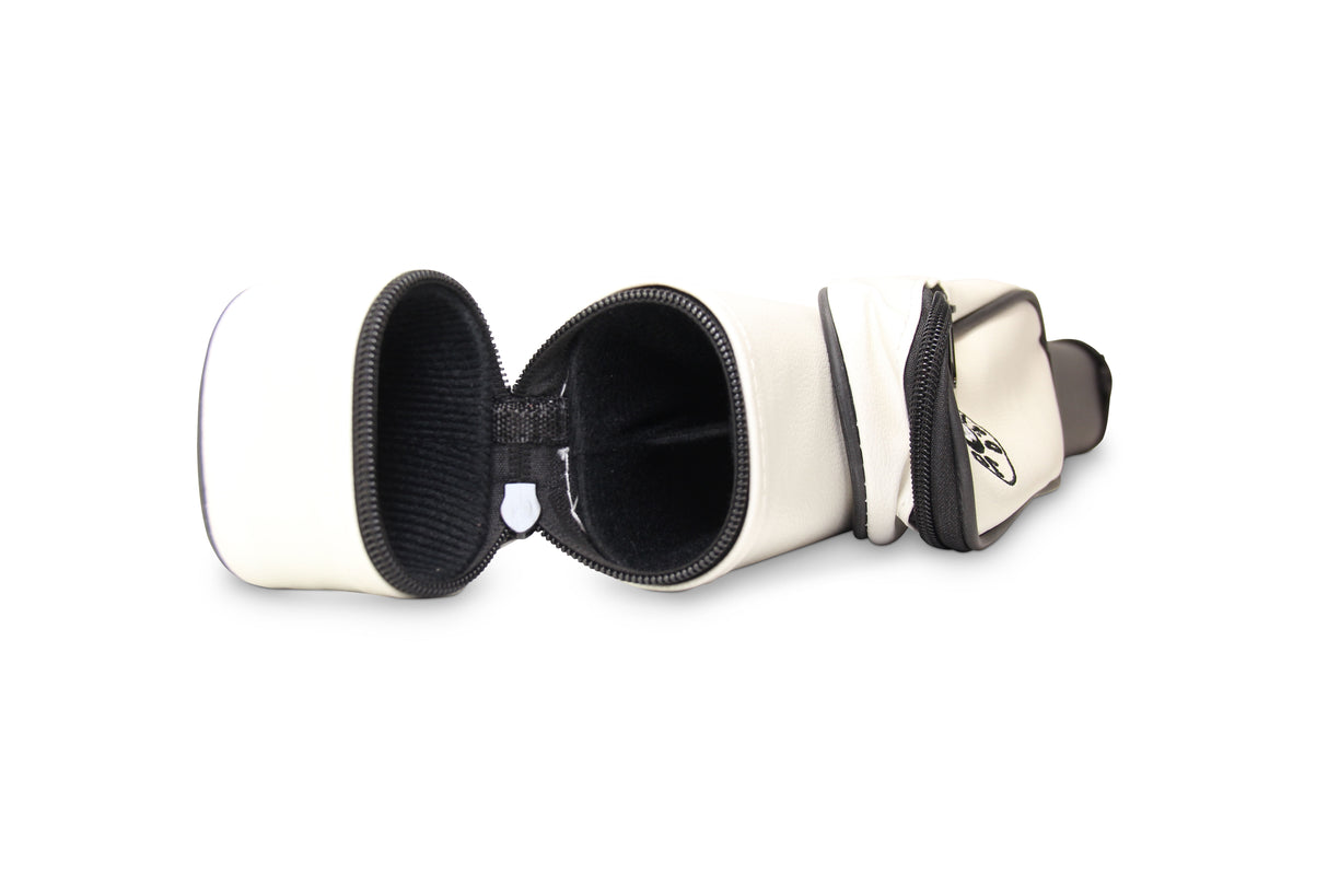 Jonny 8 Ball Two Tone Oval Pool Cue Case - Holds One 2 Piece Cue + Accessories