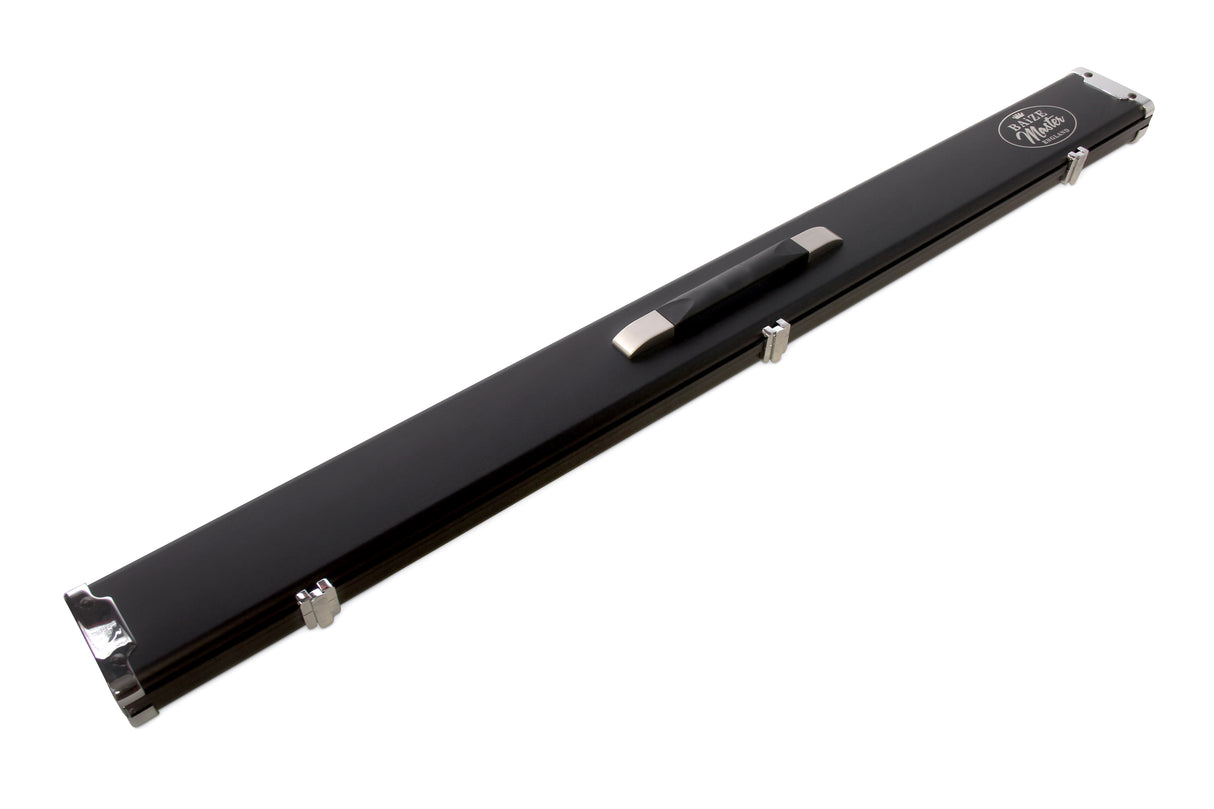 Baize Master 3/4 Black Luxury Snooker Pool Cue Case - Holds Two 3/4 Joint Cues