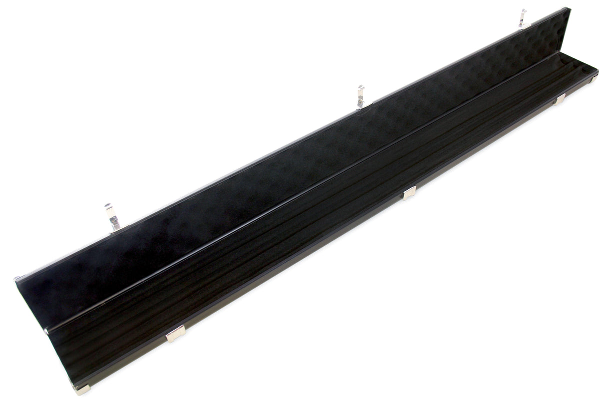 Baize Master 3/4 Black Luxury Snooker Pool Cue Case - Holds Two 3/4 Joint Cues