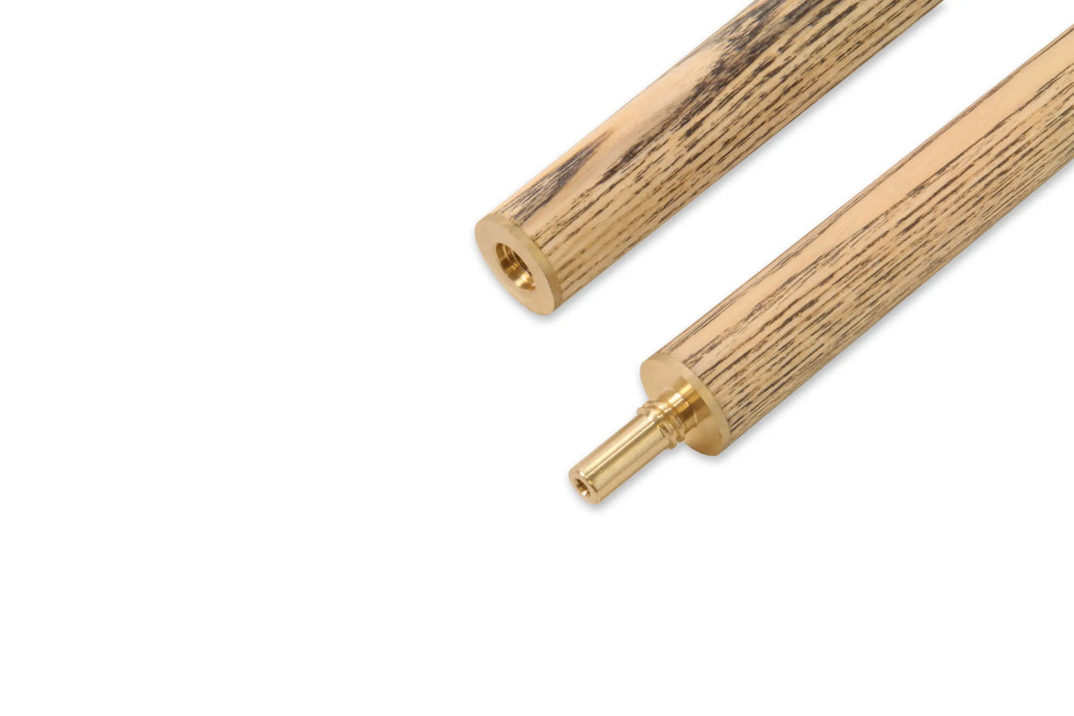 Pro 147 CLASSIC PURPLE HEART 2pc Snooker Pool Cue with Non Matching Grain Ash and Extension Thread - 9.5mm Tip PH1