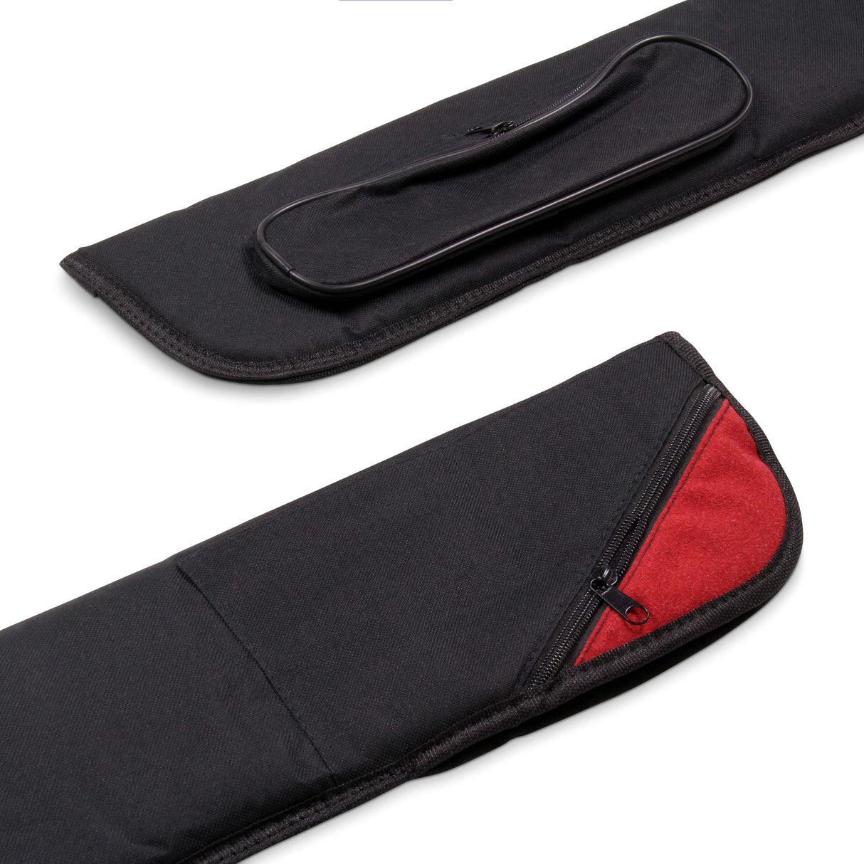 Deluxe FLASH Snooker Pool Cue Soft Case for 2 Piece Cue & Mini Extension