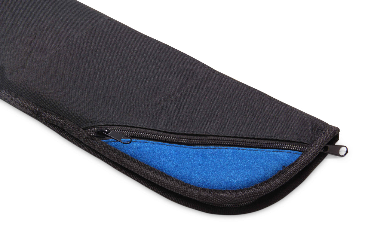 Deluxe FLASH Snooker Pool Cue Soft Case for 2 Piece Cue & Mini Extension