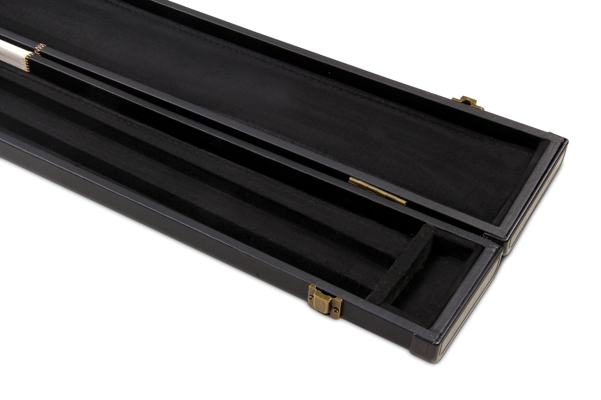 Deluxe 1 Piece WIDE CHEQUERED Snooker Pool Cue Case with Plastic Ends - Holds 3 Cues