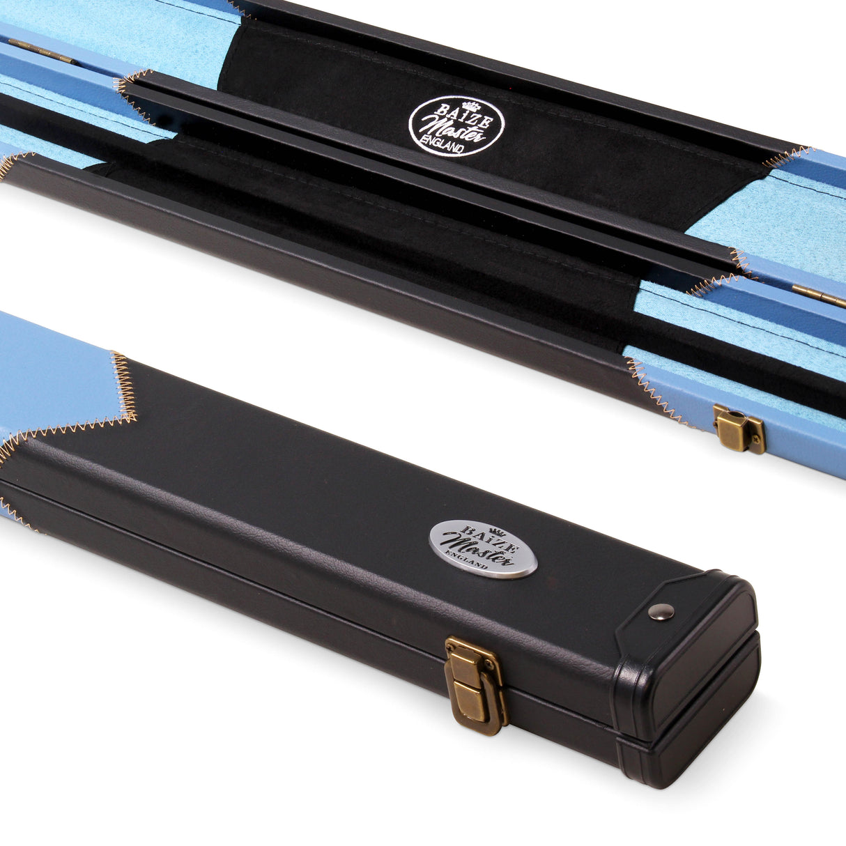 Baize Master 1 Piece ARROW Snooker Pool Cue Case with Plastic Ends - Holds 2 Cues