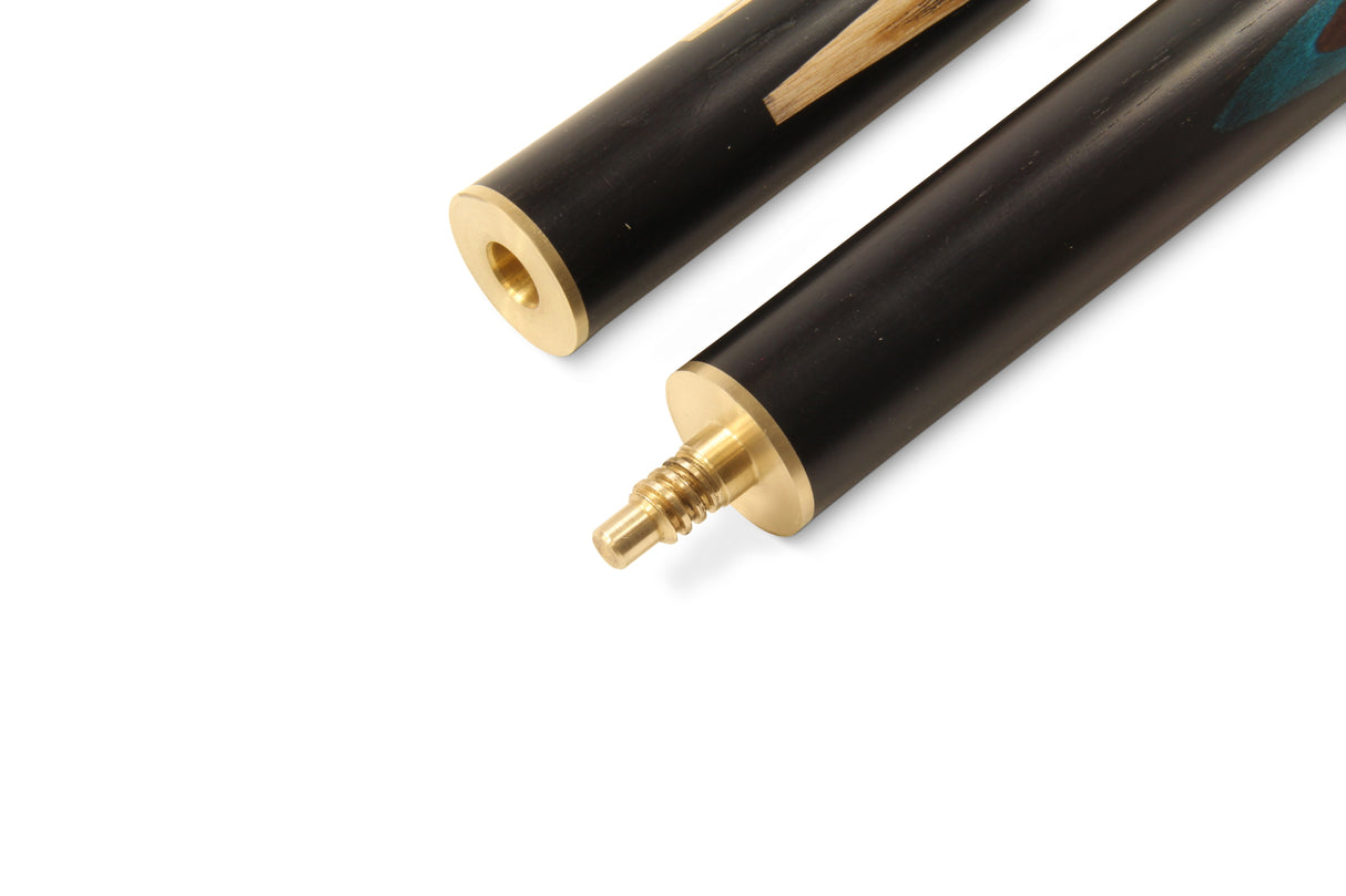 Peradon Century 58 inch 3/4 Joint Snooker and Pool Cue with Ebony Butt and 9.5mm Elkmaster Tip