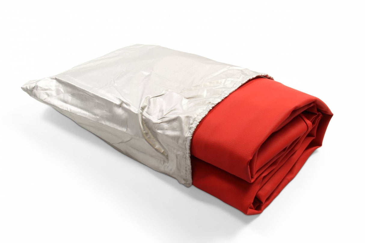 Baize Master Stylish 7ft LUXURY Heavy Duty Leatherette 7ft UK Pool Table Cover - RED