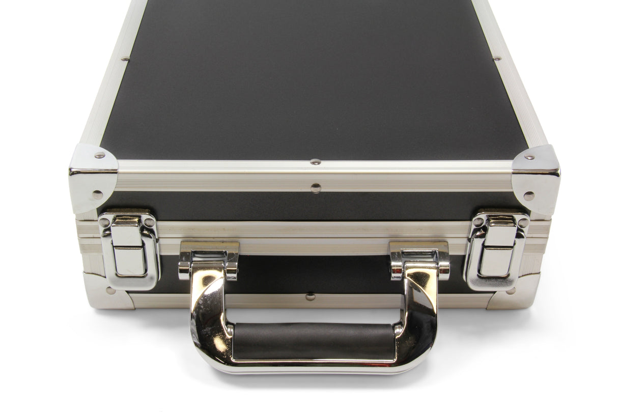 Funky Chalk Hard Aluminium English Pool Ball Carrying & Storage Flight Case for 2" Balls - Holds 16 x 2 Inch pool balls