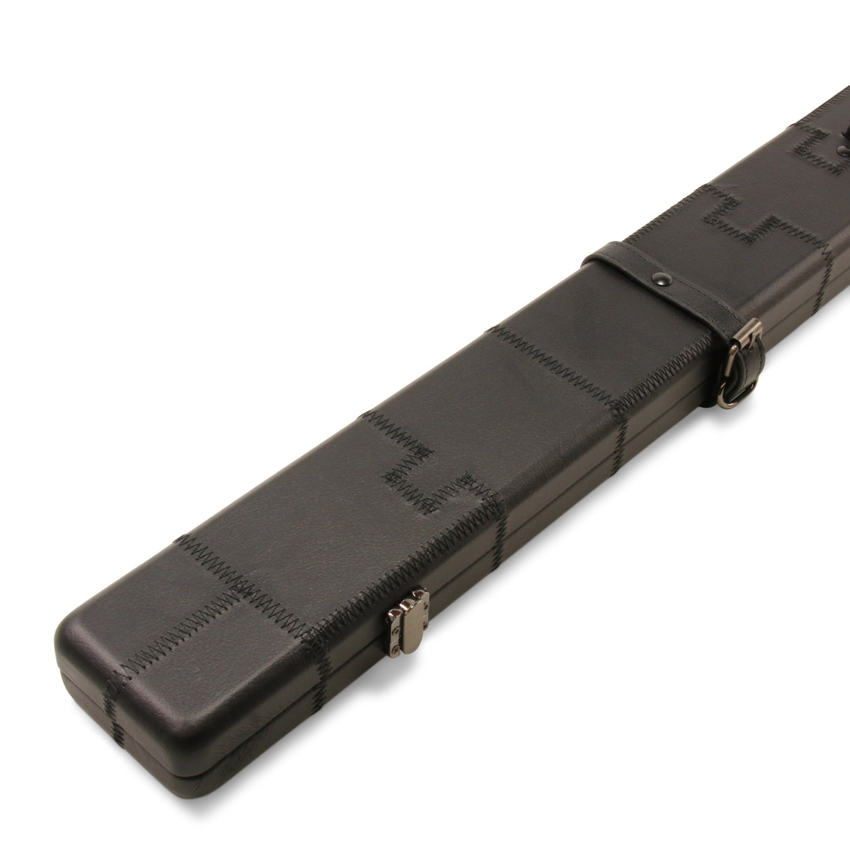 Baize Master 1 Piece PATCH Luxury Round Corner Snooker Pool Cue Case - Holds 2 Cues