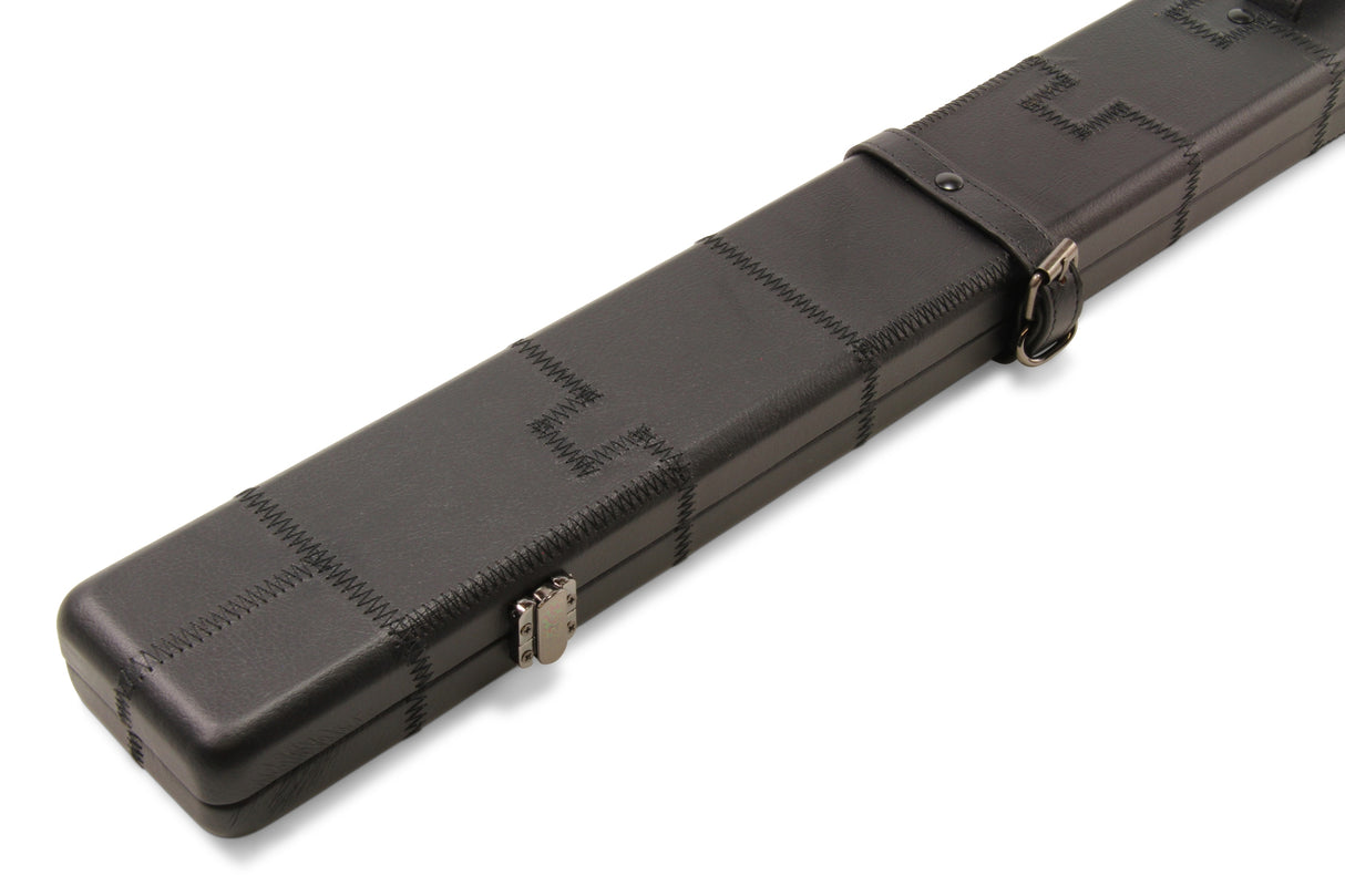 Baize Master 3/4 Luxury PATCH Snooker Pool Cue Case with Round Corners and Straps