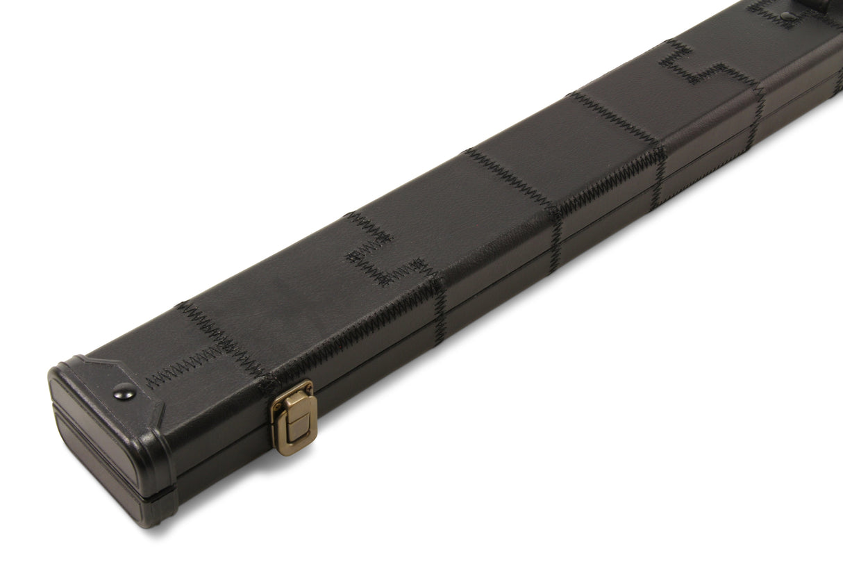 Baize Master 1 Piece PATCH Deluxe Plastic Ends Snooker Pool Cue Case - Holds 2 Cues