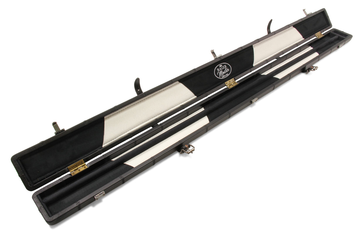 Baize Master 3/4 Luxury PATCH Snooker Pool Cue Case with Round Corners and Straps