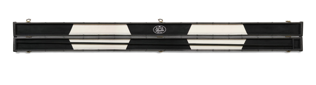 Baize Master 1 Piece PATCH Luxury Round Corner Snooker Pool Cue Case - Holds 2 Cues