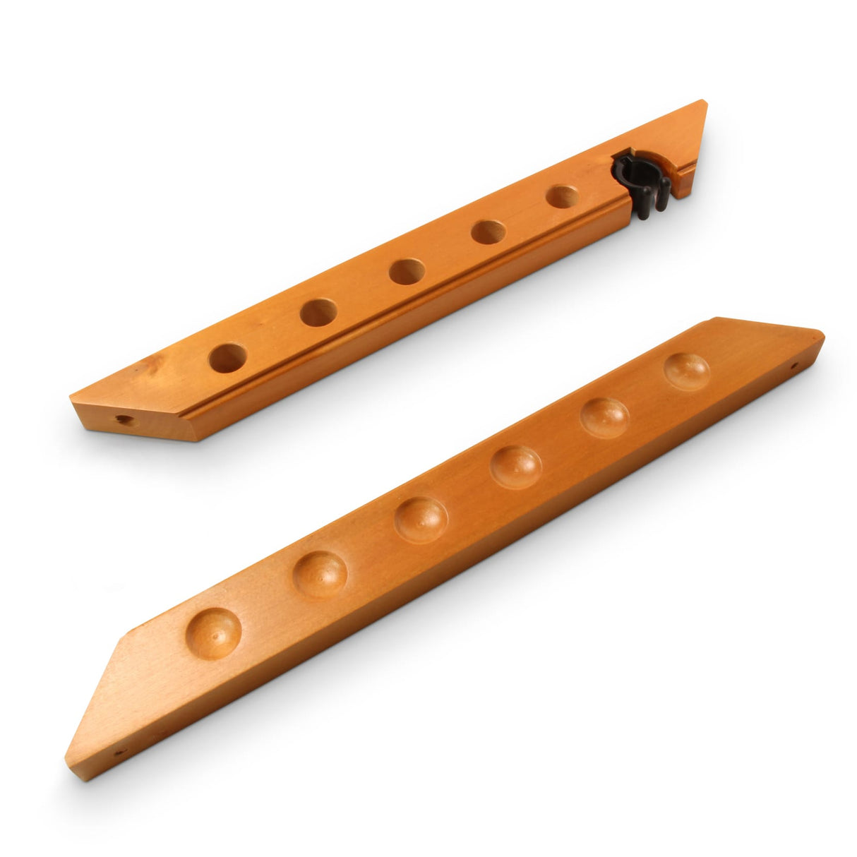 Solid Oak STRAIGHT 5 + 1 6 Way Wall Mounted Cue Rack