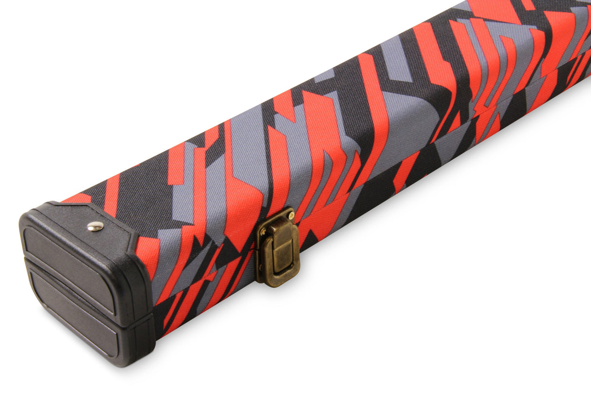 POSTMODERN 1 Piece Hard Snooker Pool Cue Case with Tough Plastic Ends - Holds 2 Cues Cue & Case