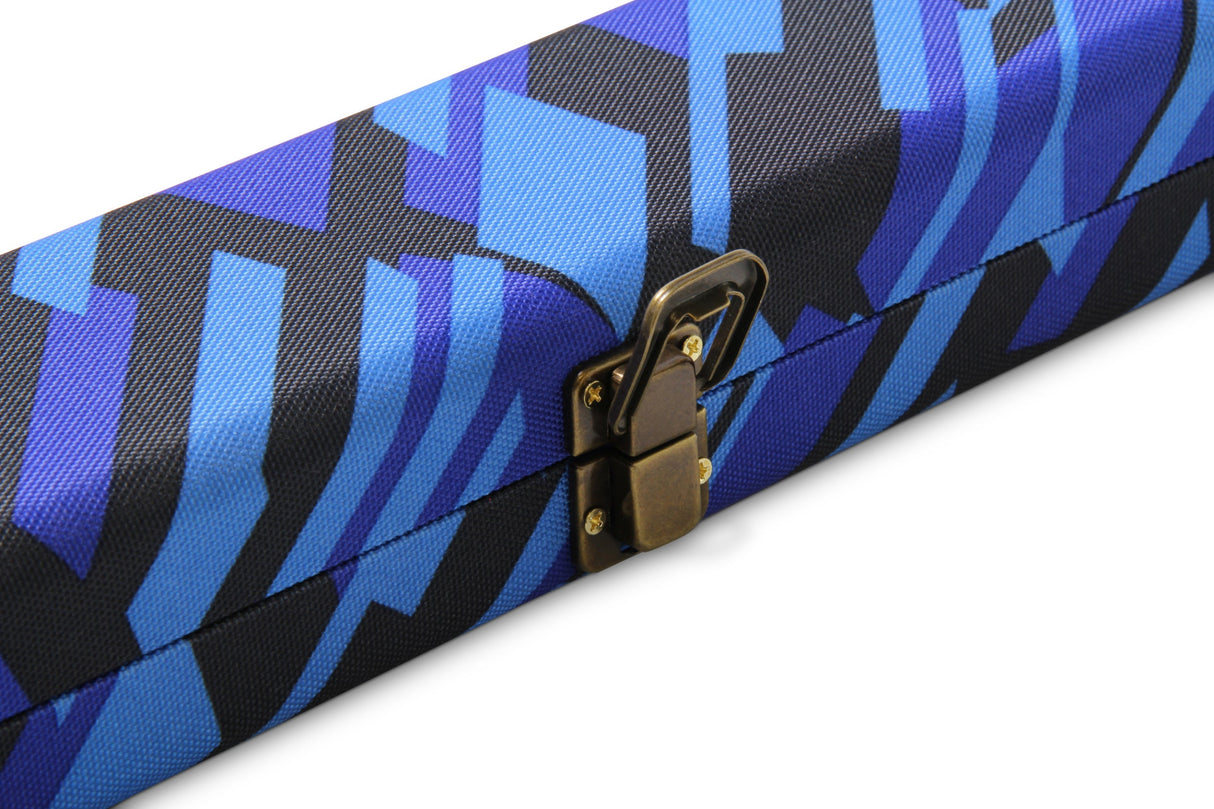 POSTMODERN 1 Piece Hard Snooker Pool Cue Case with Tough Plastic Ends - Holds 2 Cues Cue & Case